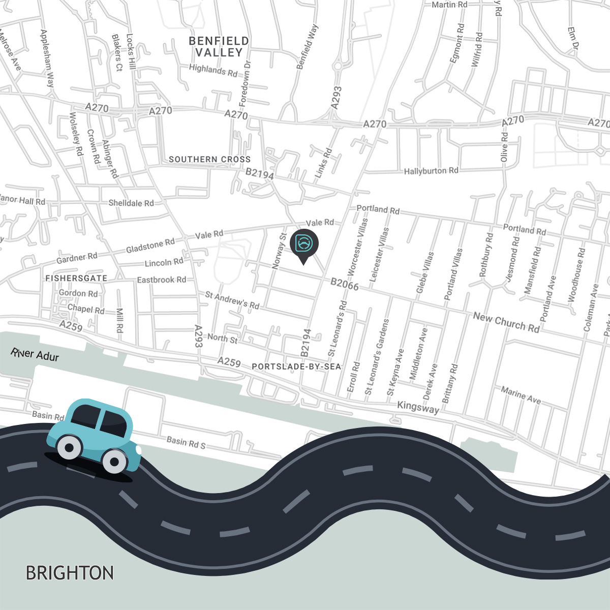 Direction to UK DRIVING TESTS